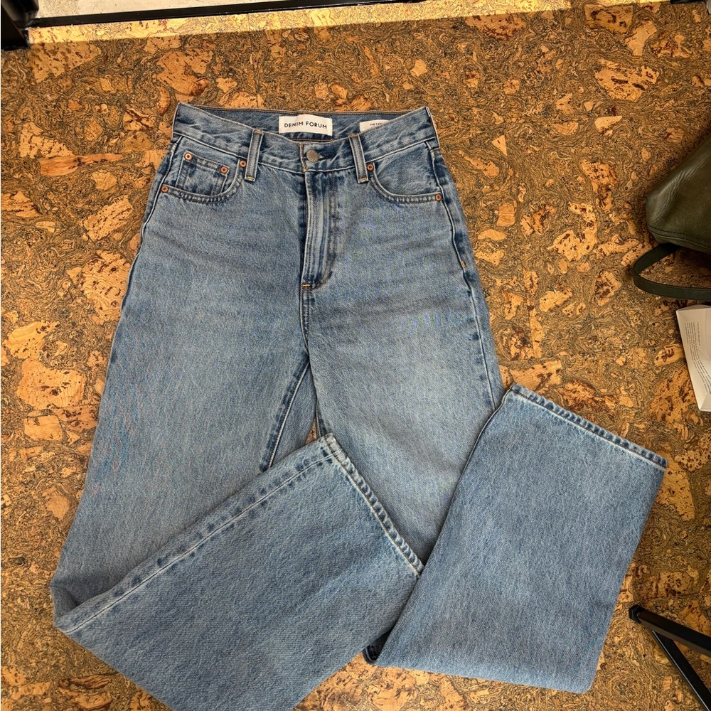 Denim Forum Blue High-Rise Jeans